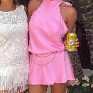 Show Me Your MuMu Pink Mini Dress